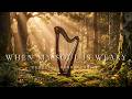 WHEN MY SOUL IS WEARY - Peaceful Harp Worship | Resting Safely in God's Presence