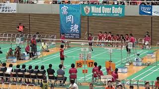 2016年IH バドミントン 女子 学校対抗 準決勝 青森山田（青森）vs 九州国際大付（福岡）第5試合②