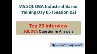 10. TOP 20 MS SQL Server Interview Questions and Answers  #ibharatsoftware