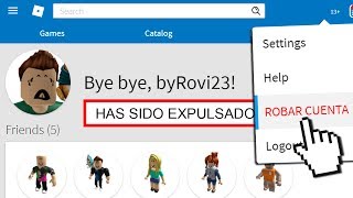 Como Robar Cuenta De Roblox Se La Robo A Mí Prima - 