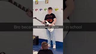 Boy Guitarist in Alice In Chains T-shirt Plays His Own Guitar Solo