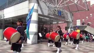 粕壁エイサー'15 1日目 琉球國祭り太鼓 - 風の結人