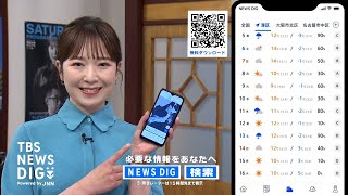 TBS NEWS DIGアプリ　台風前にインストールを！！