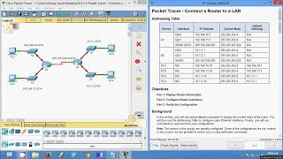 6.4.3.3 Packet Tracer - Connect a Router to a LAN