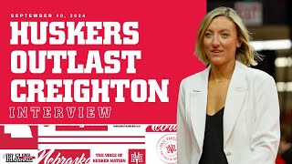 Nebraska volleyball in an all-time THRILLER | Jordan Larson Postgame Interview