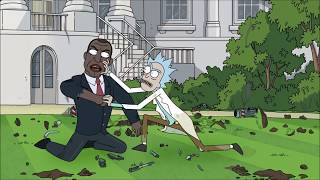 Rick Vs The US  President [Rick And Morty Season 3 Episode 10]