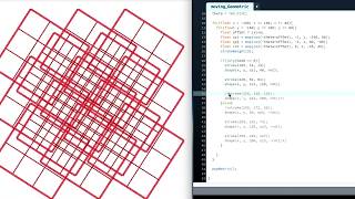 Programming Art #33 moving_Geometric【Processing】