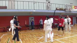 新人男子長剣フリー　スポーツチャンバラ関西・北陸・中国・四国学生大会2016