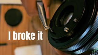 🙈 I broke my vintage lens to make it work- pt 2- Vlog 07