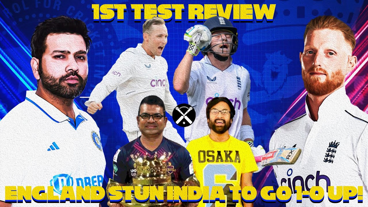 England Stun India To Go 1-0 Up! India Vs England 1st Test Review By ...