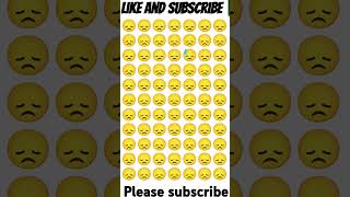 Like and subscribe #riddles #emojichallengequiz #emoji #canyoufindtheoddemoji #emojichallenge 😌😓😞😞😌😞