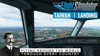 Landing at Taoyuan International Airport in Taoyuan, Taiwan | Microsoft Flight Simulator 2020