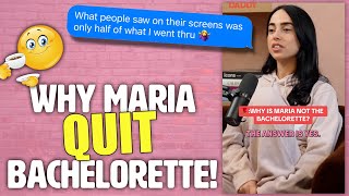 Bachelor Star Maria Georgas Explains Why She QUIT BACHELORETTE (I Blame Producers)