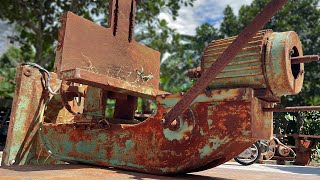 Old Rusty Drill Press Restoration // Restore Drill Press!