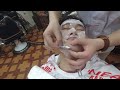 去男士理发馆 体验专业修面 竟然还拔鼻毛！助眠解压 asmr