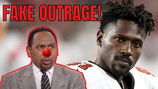 ESPN'S Stephen A Smith FAKE OUTRAGE Game is STRONG! ANGRY with Bucs Antonio Brow