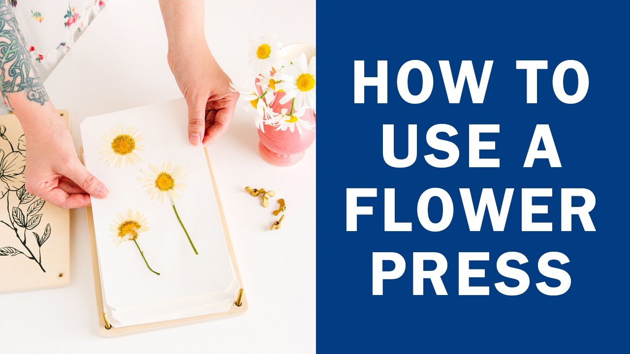 How To Use A Flower Press In Under 2 Minutes Youtube