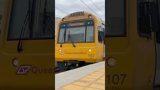 IMU 107 arriving at South Brisbane for a Ferny Grove run