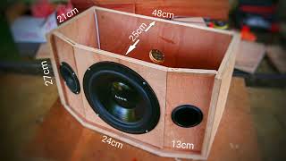 DIY make 8 inch woofer speaker box | Speaker AUDAX Protech 8inch 8ohm 150watt [#