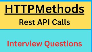 REST API - HTTP Request Methods || Most common Http methods