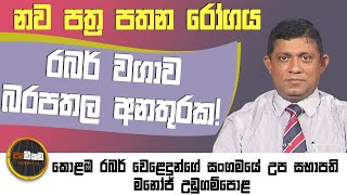 කෘෂි රසායන සහ පොහොර හිඟය මැද කොළ හැළීමේ රෝගය  රබර් වගාව බිලිගනීද?