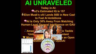 Today in AI: 🧠o3's Estimated IQ is 157  🧠AI is Only 30% Away From Matching Human-Level General In...