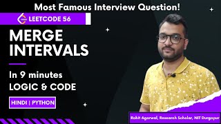 LeetCode 56: Merge Intervals | Most Asked Interview Question | Python + Dry Run in Hindi