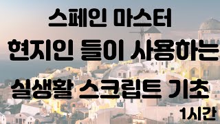 [1시간]  스페인 일상에서의 대화 스크립트 기초모음틀어놓기만 하세요