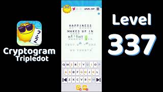 Cryptogram Tripledot Level 337 Answer | SolutionGuruji