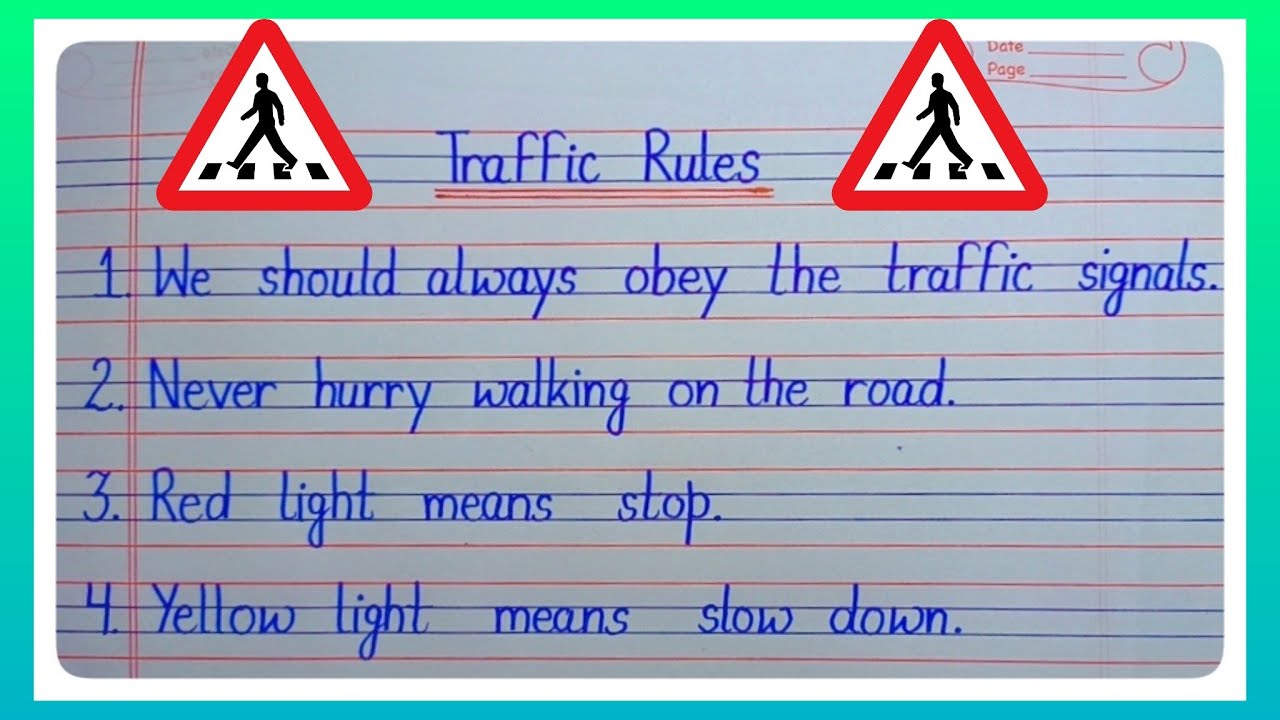 10 Lines Essay On Traffic Rules L Essay On Traffic Rules L Essay On ...