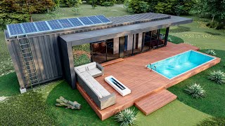 Shipping Container House Design – Two Bedrooms 40 ft High Cube Container Off-grid