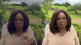 Deepfake Example. Original/Deepfake Oprah.