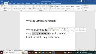 Python Interview Question | Python Lambda Function