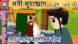 নবীর ছোট বয়সের অলেৌকিক ঘটনা ||  নবী মুহাম্মাদ(সঃ)এর পর্ব ৫ || Nobider Kahini । ইসলামিক কার্টুন বাংলা