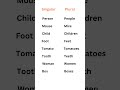 singular and plural nouns shorts englishgrammar singular