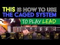 THIS is how to USE the CAGED System to play lead over chord changes - Guitar Lesson - EP582