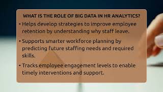 What Is The Role Of Big Data In HR Analytics? - Office Wellness Insights