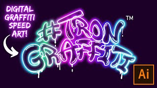 Digital Graffiti Speed Art l  Adobe Illustrator tutorials