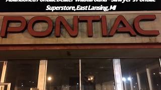 Abandoned Pontiac Dealer Walkaround at Night - Sawyer’s Pontiac