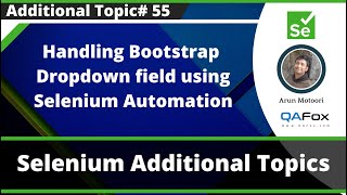 Handling Bootstrap Dropdowns fields using Selenium Automation