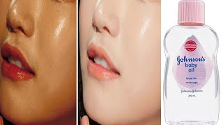 Johnson baby oil for skin whitening | Baby oil beauty tips | Baby oil beauty hacks