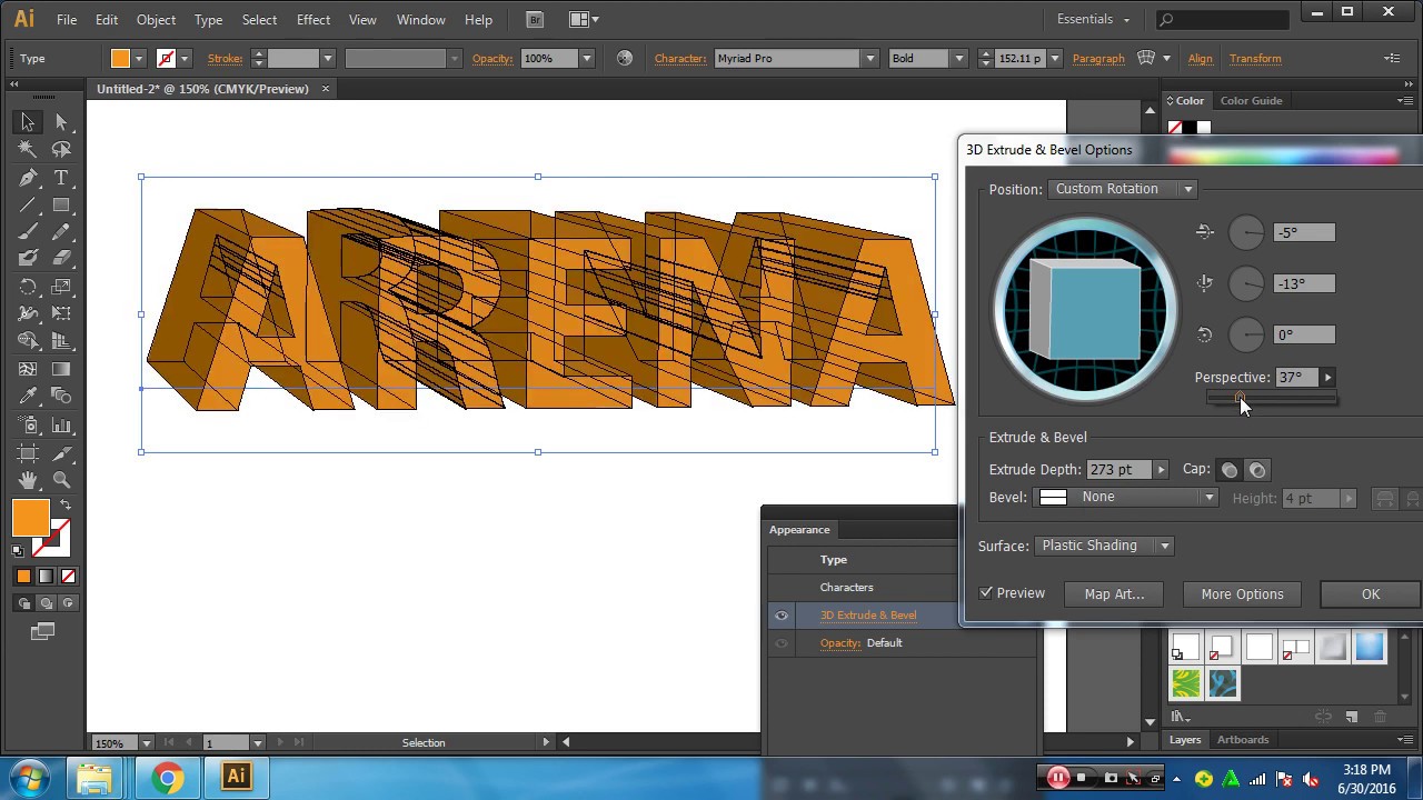 Adobe Illustrator 3d Tutorial Youtube