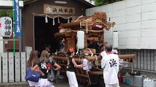 平成29年6月25日鶴見区古宮神社夏祭り　浜地車曳行　午前の部