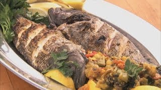 Whole Grilled Sea Bass