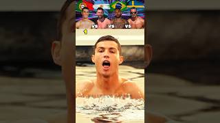Ronaldo VS Messi VS Neymar VS Ibrahimovic Swimming Pool