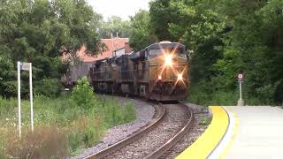 CSX B796 w/ CSX 5479, CSX 5409, and CSX 237 at the Amtrak Station in Crawfordsville, Indiana