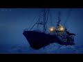 White Noise Sounds of Frozen Arctic Ocean with Polar Icebreaker Idling - Creating Delta Waves