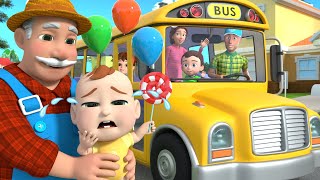 Wheels on the Bus Don't Cry Baby - Lalafun Nursery Rhymes