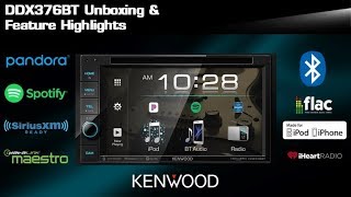 2019 KENWOOD DDX376BT DVD Multimedia Receiver Unboxing & Feature Highlights