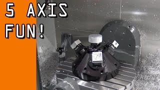 5-Axis Fun!  Multi-Part Machining Demo!